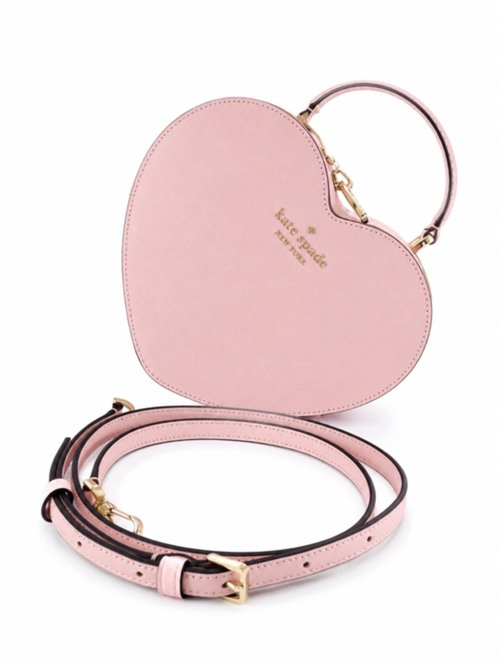 Kate Spade Pink Heart Crossbody Bag - Picture 1 of 8